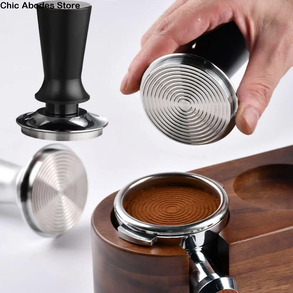 

51mm/53mm/58mm Espresso Tamper Flat/Thread Base Constant Pressure Spring Loaded Tamper Balanced Fixed Force