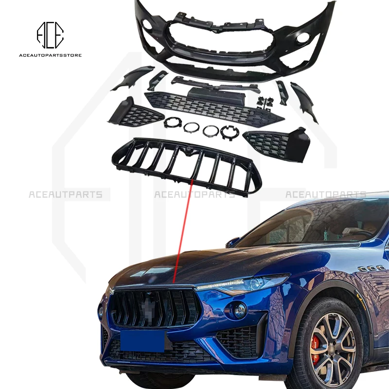 

Передний бампер для Maserati Levante 2017 2018 2019 2020 2021, новый бампер, обновление GTS Style