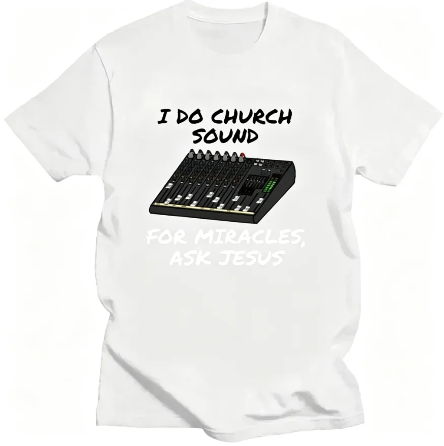 2026 Men's Oversized T Shirt Sound Guy Funny Audio Engineer Graphic Print Short Sleeve Cotton Unisex Tee
