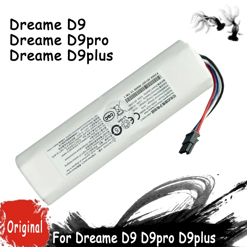 

Original Battery for Dreame Robot Vacuum Mop Cleaner Dreame D9 D9pro D9plus 5200mAh Lithium-ion Battery Pack 4INR19/66-2