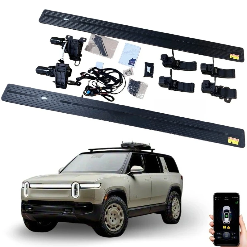 Heavy Duty Aluminum Alloy Automatic Electric Side Steps Running Boards Fit SUV Exterior Accessories