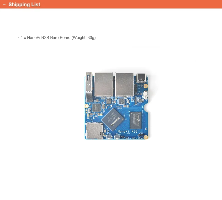 NanoPi R3S 2GB LPDDR4X RAM & 0GB/32GB eMMc,RK3566,Quad Cortex-A55, Duoble GMB LAN,Rockchip OpenWRT,U-boot,Ubuntu-Core