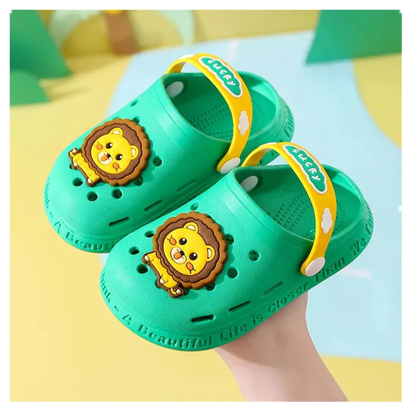 Kids Gardon Sandals Children Cute Cartoon Clogs Shoes Lightweight Soft Baby Slippers Beach Sandals Two Ways Using A0029