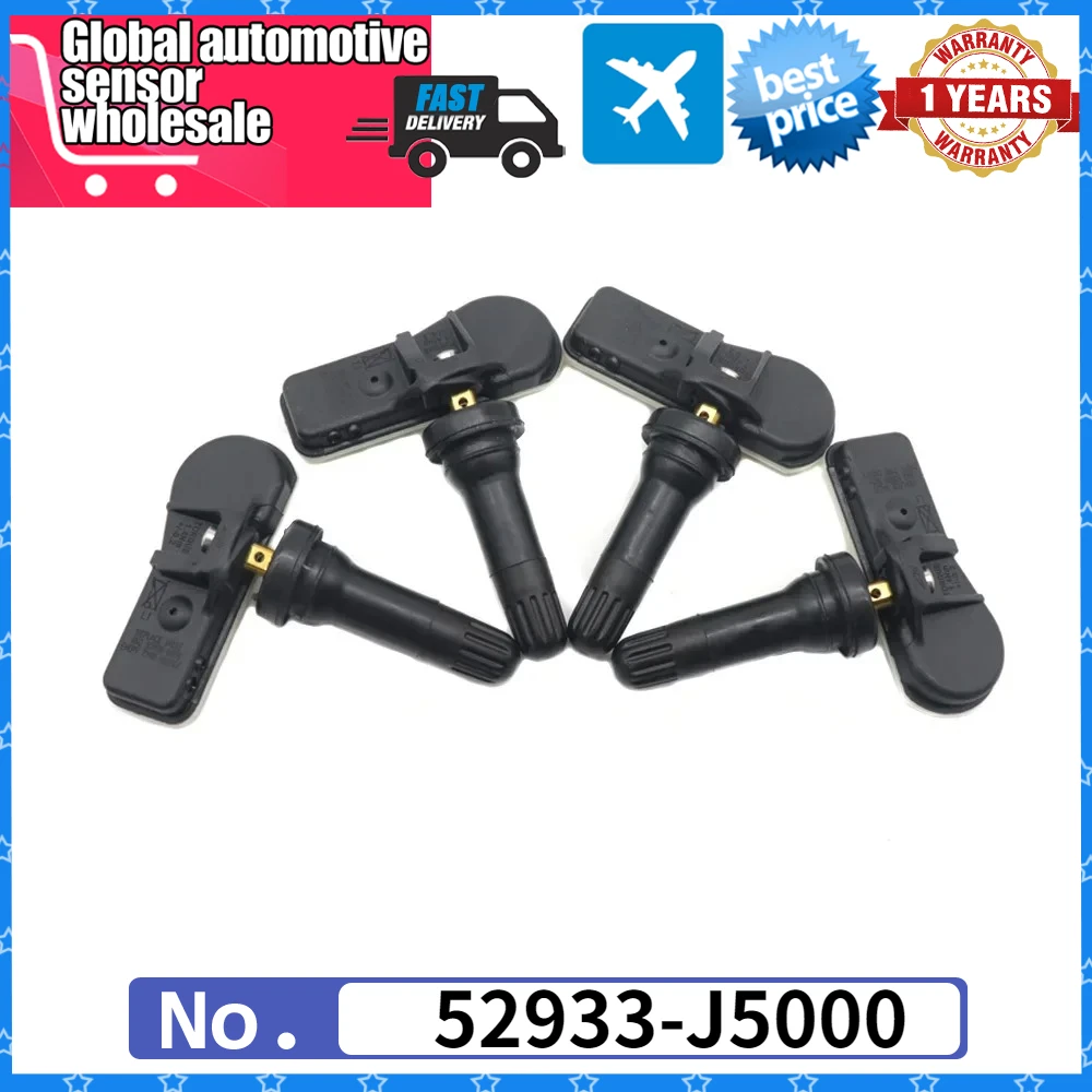 

Автомобильный датчик давления в шинах TPMS 52933-J5000 для Genesis G70 для Kia Stinger GT GT1 GT2 2.0L 433 МГц 52933J5000 52933 J5000