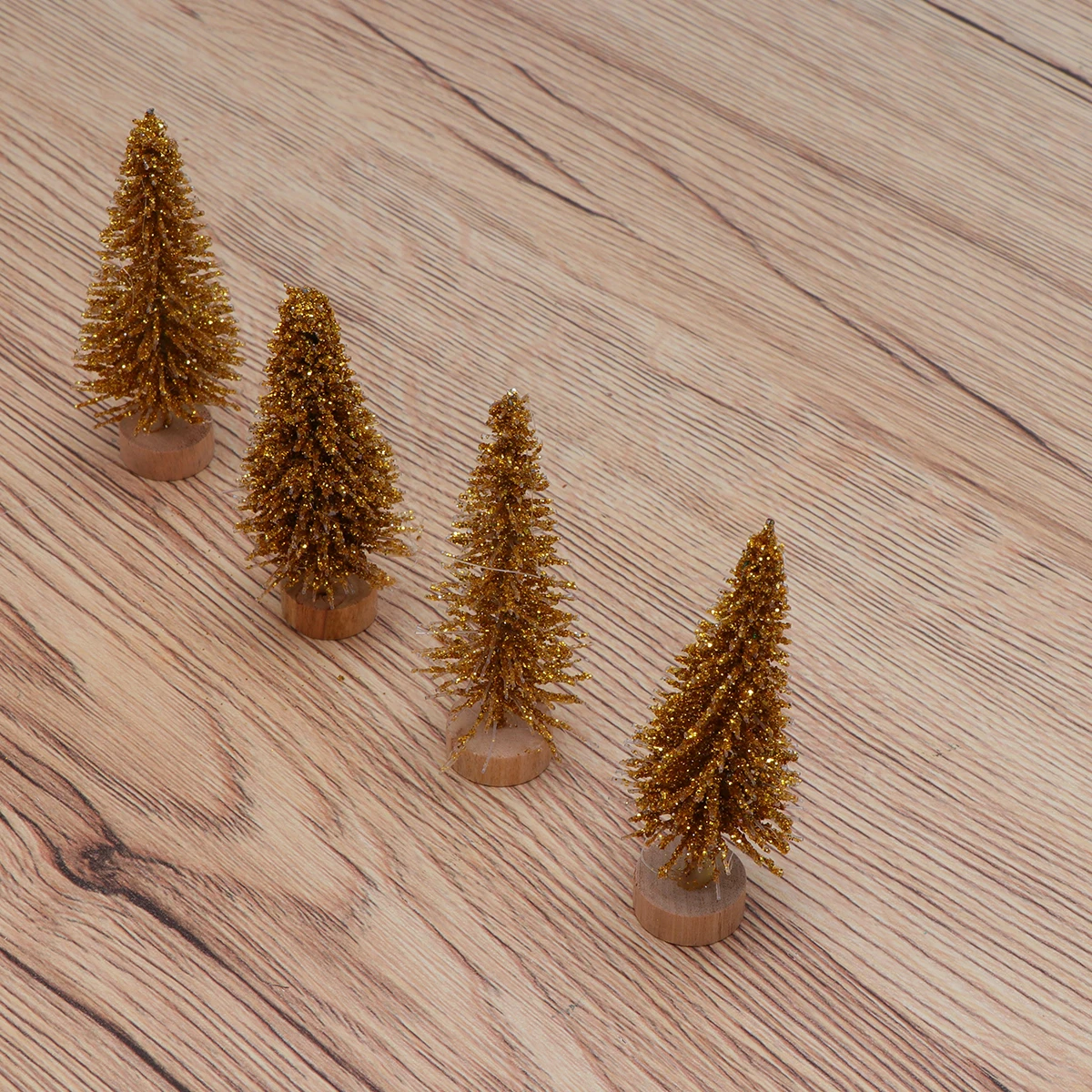 

18 Pcs Small Christmas Tree Ornaments Table Top Trees Decoration Decorate Winter Centerpieces for Mantel Decorations