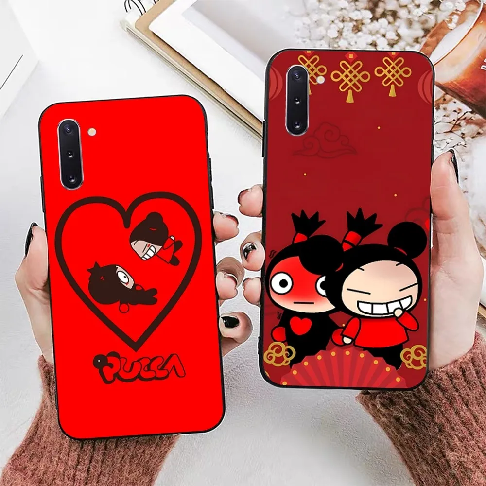 P-Pucca G-Garu Cute Phone Case For Samsung Note 8 9 10 20 Pro Plus Lite M 10 11 20 30 21 31 51 A 21 22 42 02 03