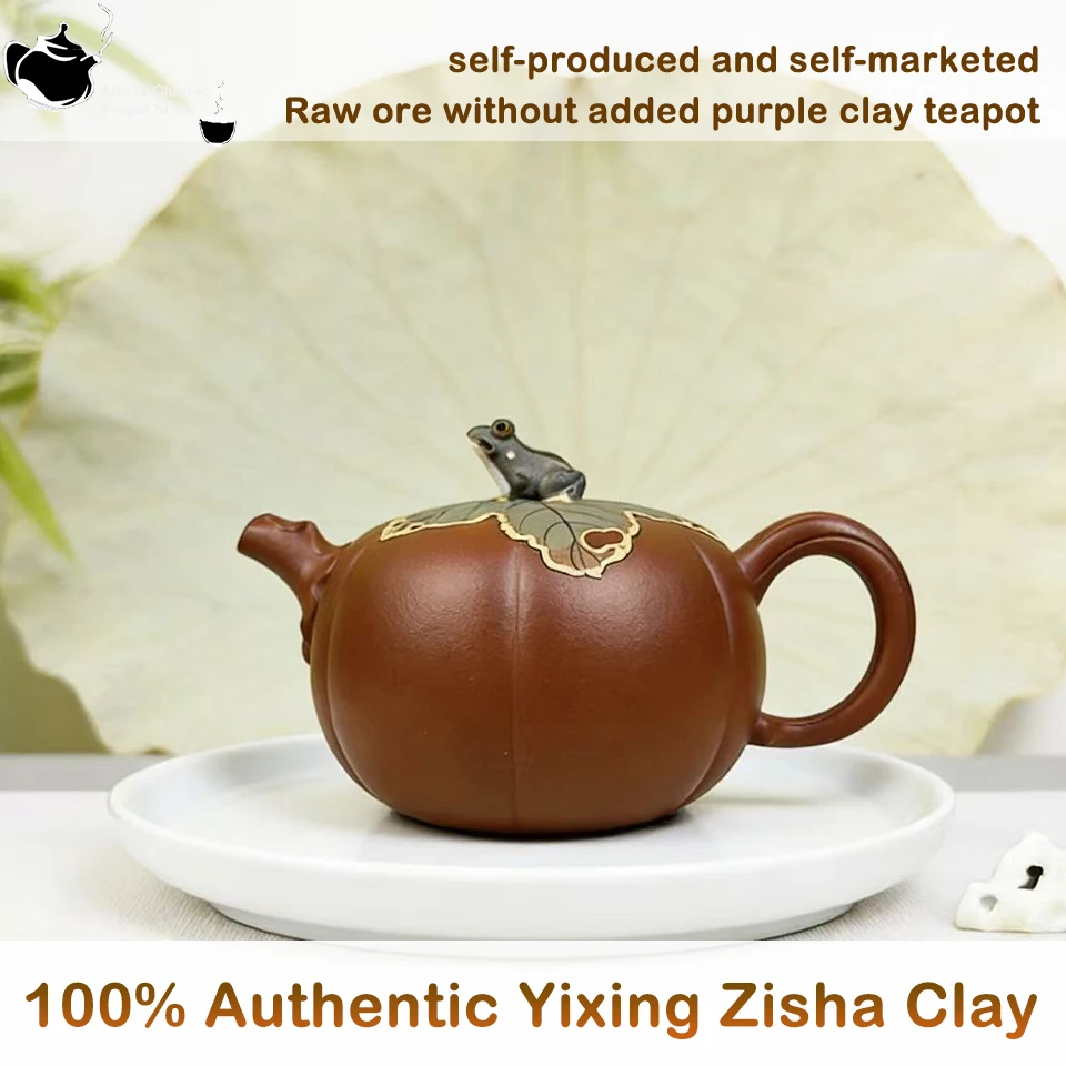 

100% Authentic Traditional Yixing Zisha Teapot, Handcrafted Chinese Tea Maker, Elegant Ceramic Teaware for Home & Gift ﻿