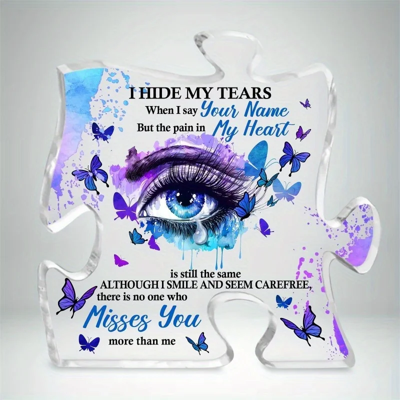 قطعة مركزية للطاولة من الأكريليك للتذكاري والجنزة وهدايا التعاطف وديكور الحفلات #1