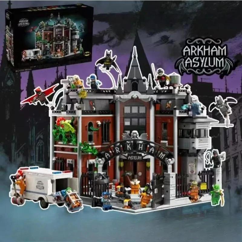 

НОВАЯ модель здания Arkham Asylum 76300, подходит в качестве подарка на день рождения, коллекции или декоративной детали для взрослых.
