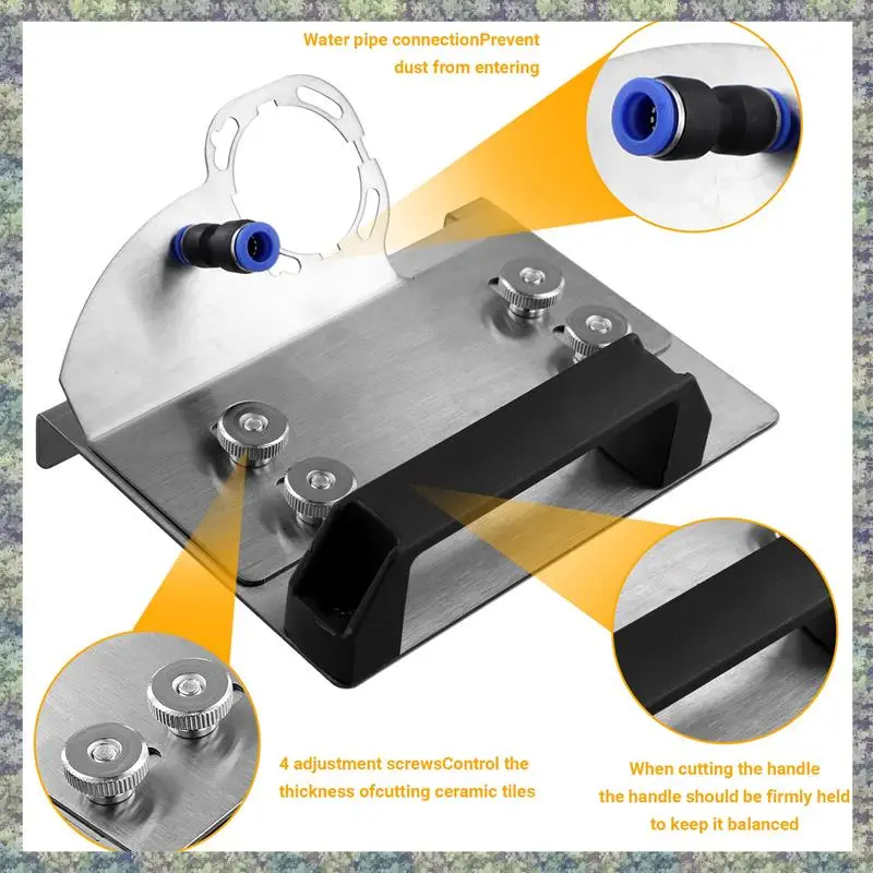 WON 100 Type Haakse Slijper Tegel Afkanten Frame Nieuwe 45 Graden Waterleiding Stofverwijdering Draagbare Afkanten Tool