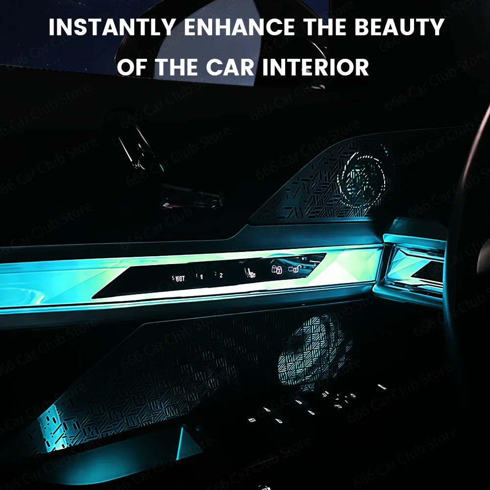 LED Speaker Cover for BMW New 7 Series G70 I7 - 11 Colors Available Car Interior Decorative Ambient Light Accessory