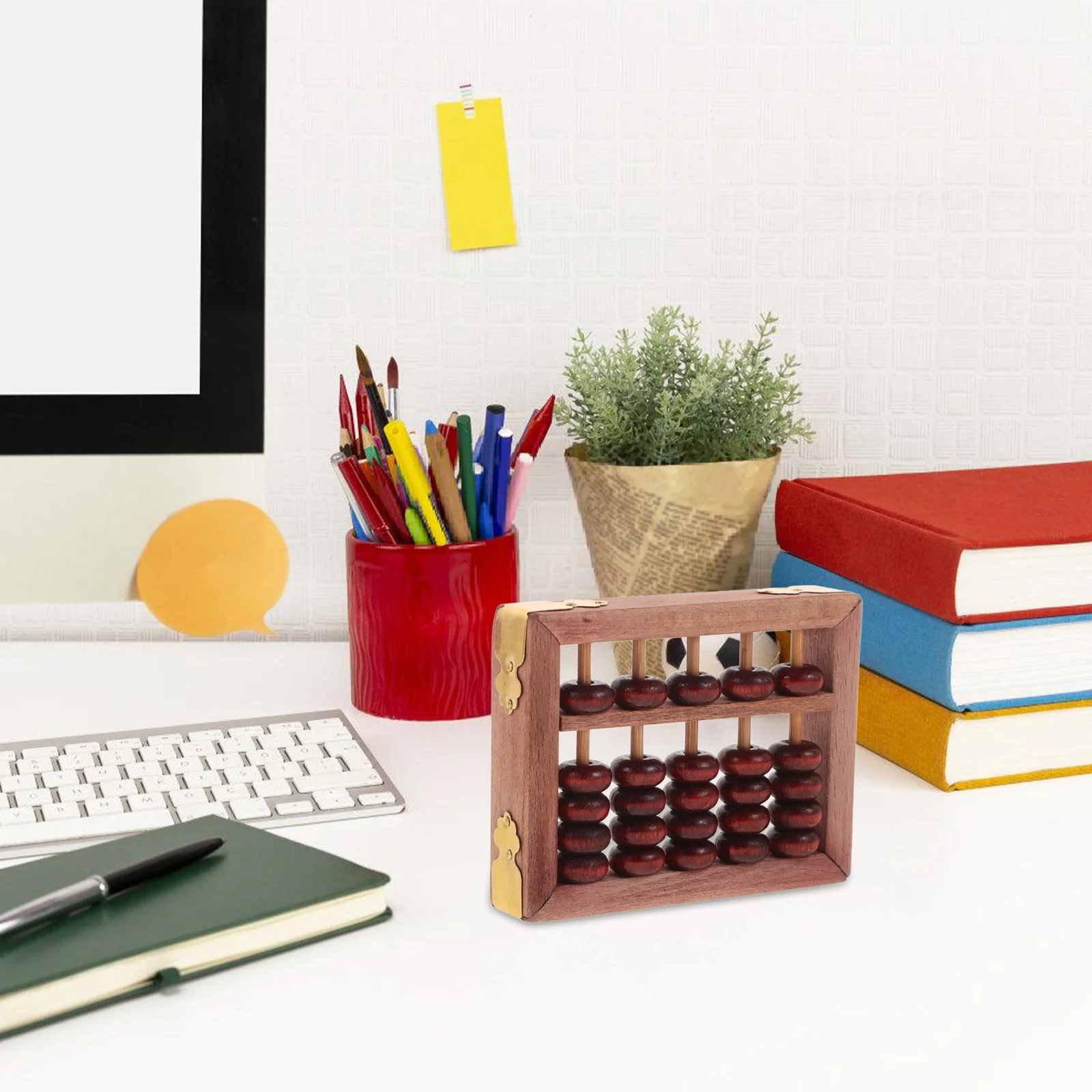 

Vintage Style Abacus Practical Calculating Tool for Students Wood Beads Math Learning Aid Compact Size Retro Decor