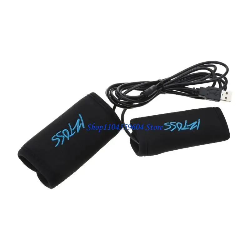 

12QM Waterproof Heated Gloves for Motorcycle Handlebar Hand Warmers Winter Grip Pads