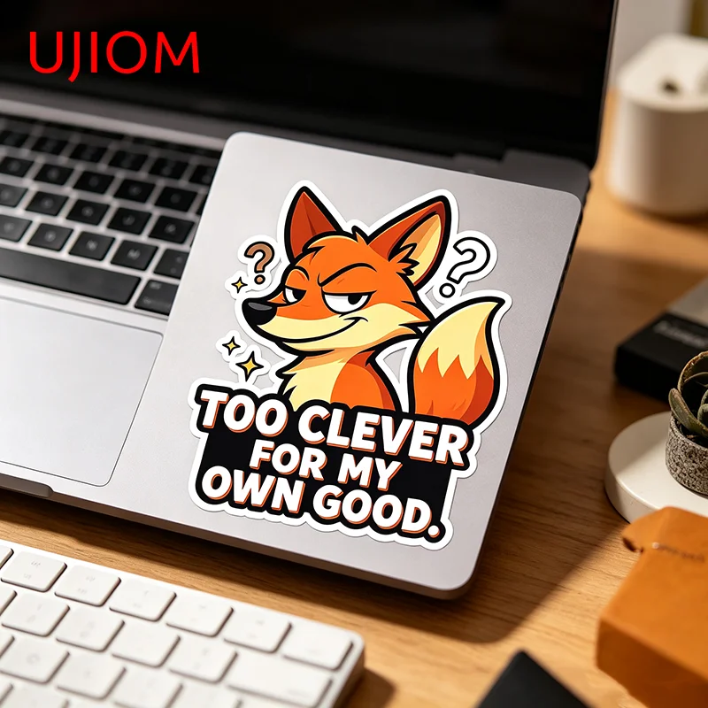 UJIOM Too Clever For Me Own Good Wall Sticker Stationery Interior Double Bed Decal Suitable For Kitchen Wardrobe Decoration
