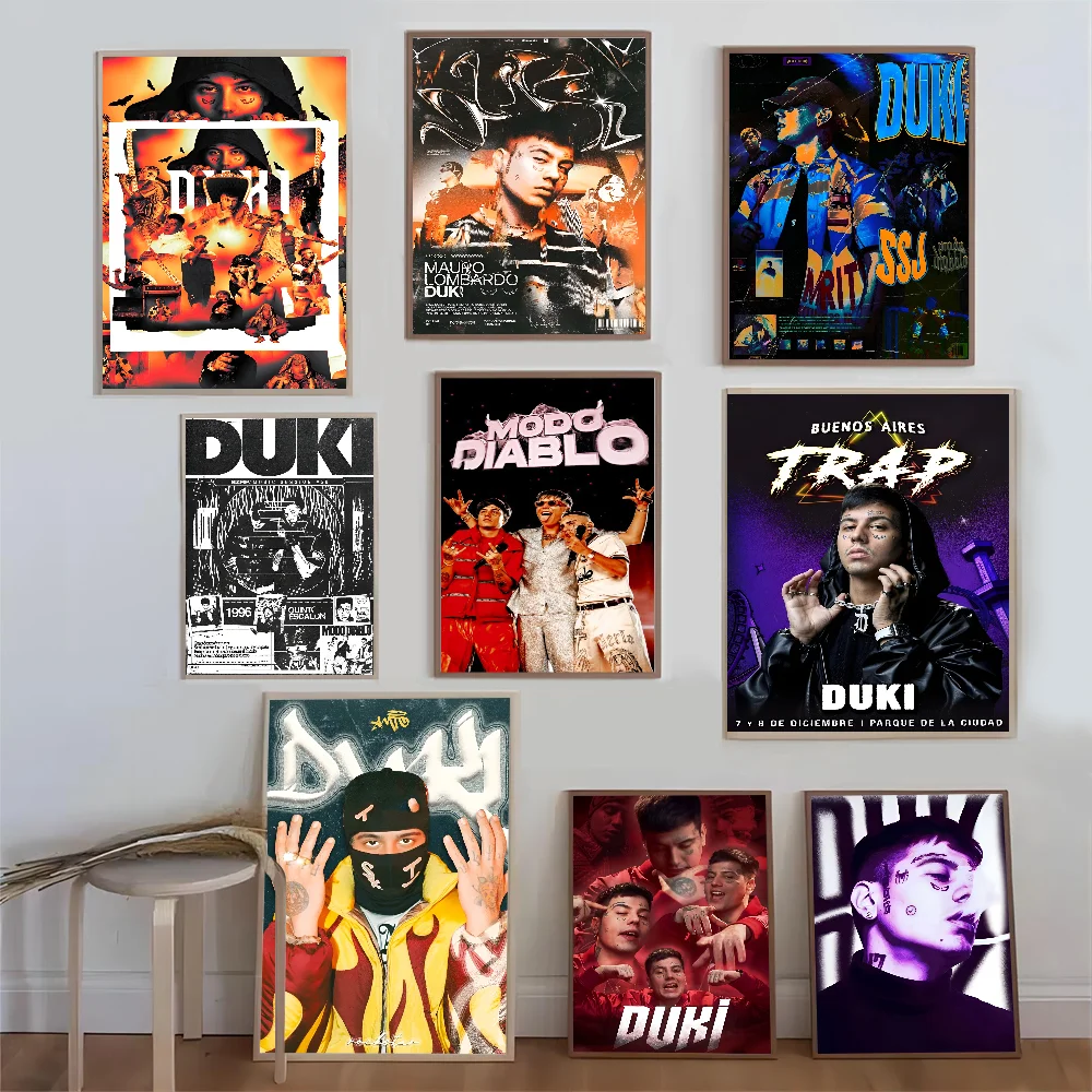 Rapper Duki  Poster Anime Posters Sticky HD Quality Wall Art Retro Posters for Home Kawaii Room Decor