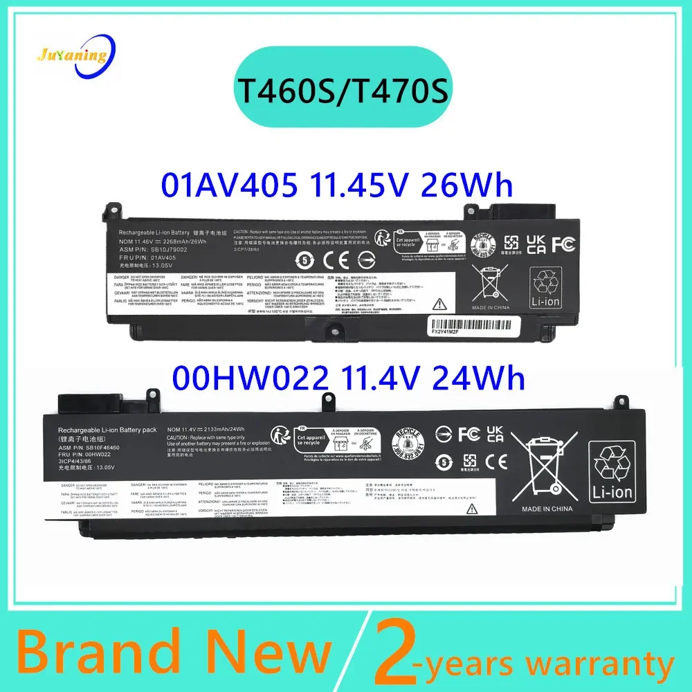 

01AV405 00HW022 Laptop battery For Lenovo ThinkPad T460s T470s Series 00HW038 00HW025 01AV406 00HW024 01AV407 00HW023