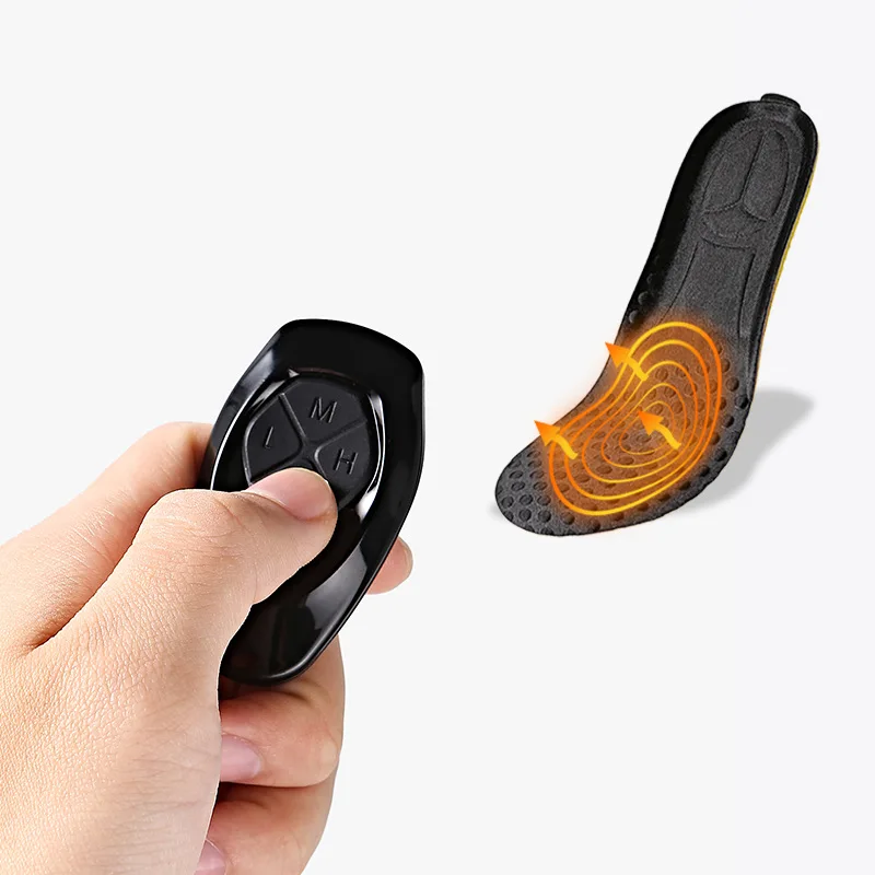 

Electric Heating Insole Rechargeable Foot Warmer USB Heated Shoe Insoles with Remote Control Three-speed Temperature Adjustment