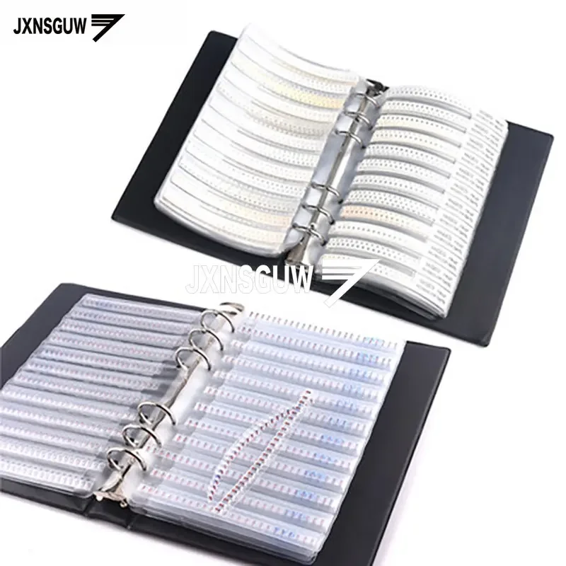 free shipping Resistor Sample Book 170Values *25PCS/50PCS 0201 0402 0603 0805 1206 5% Resistance Kit Assortment Pack