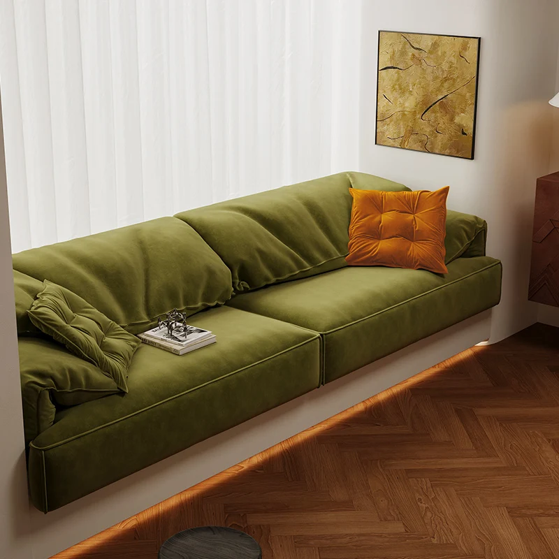 Removable and washable elephant ear bay window transformation sofa cushion window sill pad light luxury high-end balcony bedroom