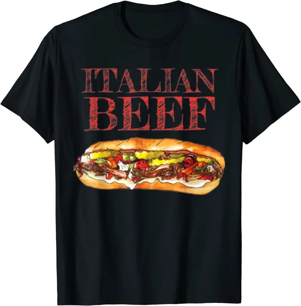 Italian Beef Sandwich Food Love Mens Great Gift Idea T-Shirt High Quality 100%Cotton Short Sleeve