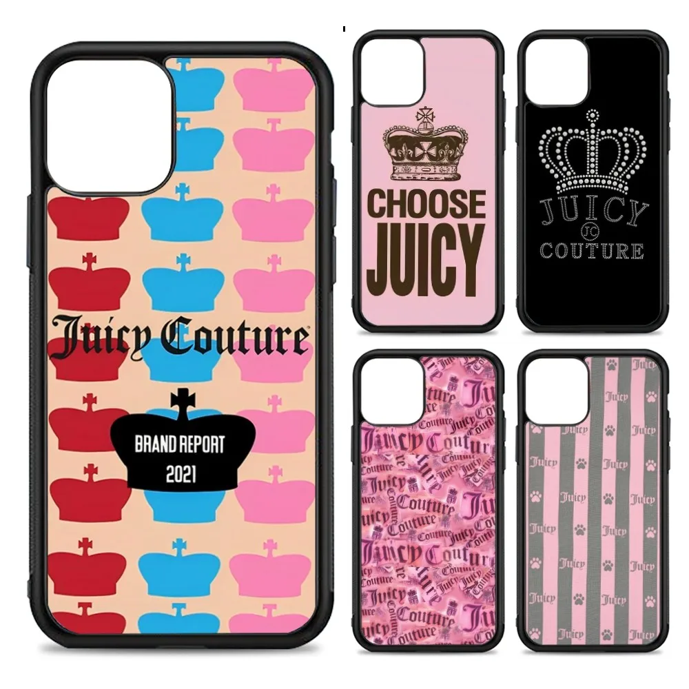 J-Juicy Cool C- Couture Phone Case Silicone PC+TPU For For iPhone  11 12 13 14 15 16 Plus Pro Max Cover