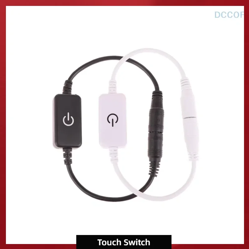 LED Dimmer Switch Controller With DC Plug Brightness Control Touch Switch Light With DC12V 24V Suitable For 5050 3528 2835