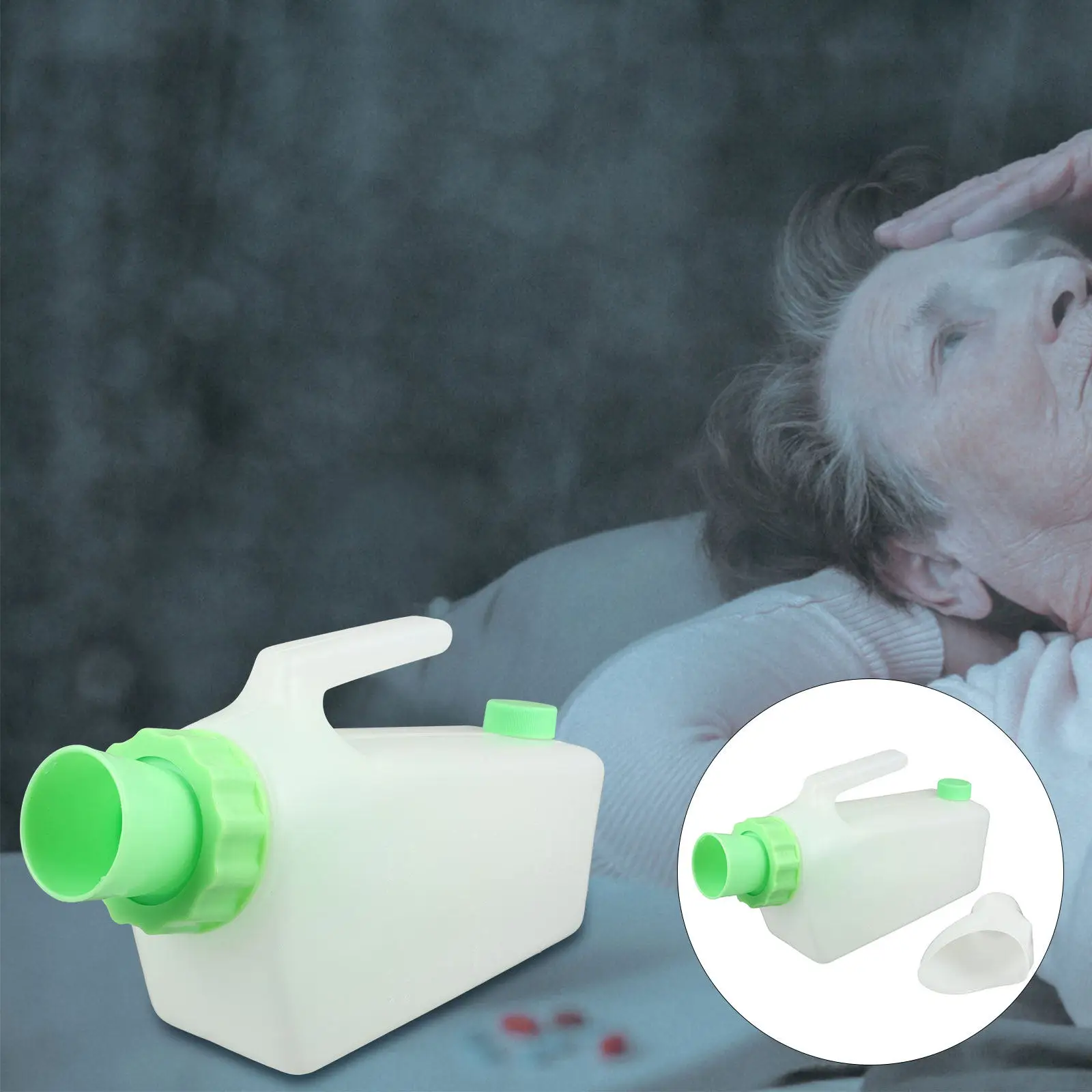 

Портативный ночной мочеприемник (1 шт.), утолщенная емкость из АБС-пластика, большая вместимость, прочная и гибкая конструкция, для путешествий, кемпинга, больниц