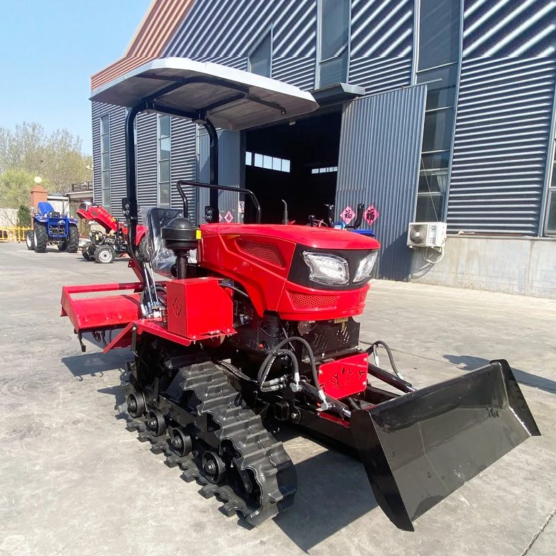

Индивидуальная роторная фреза на гусеничном ходу с навесом, многофункциональная сельскохозяйственная машина для вспашки