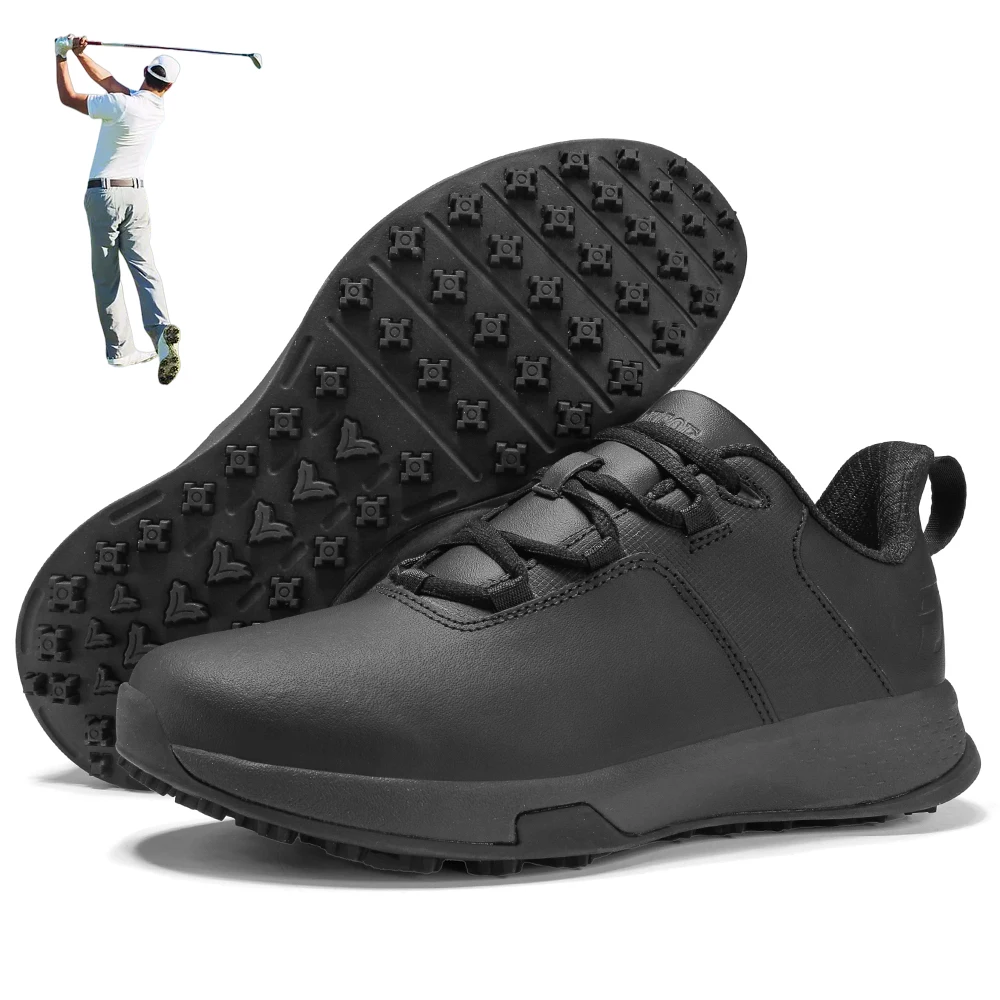 black-white-adult-golfing-shoes-over-size-46-47-48-outdoor-grass-golfer-training-sneakers-rubber-golf-shoes