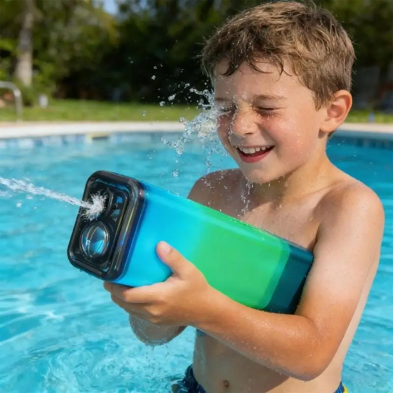 U2JB Kids Pool Water device With Lighting Effects quick Fill Mechanism 1250ML Holding Unit