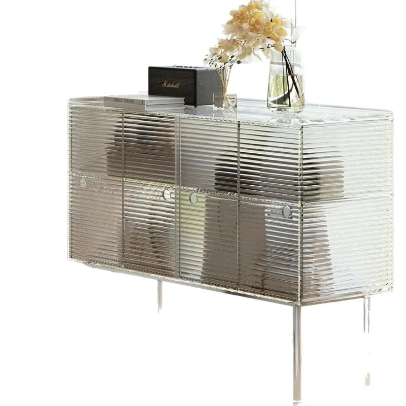Acrylic sideboard, sofa wine cabinet, wall-integrated multifunctional tea cabinet