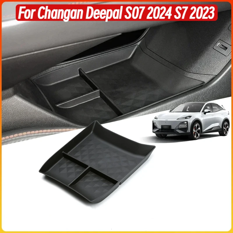 Car Styling Under Center Console Organizer Storage Box for Changan Deepal S07 2024 2023 S7 Interior Storage Box Auto Accessories