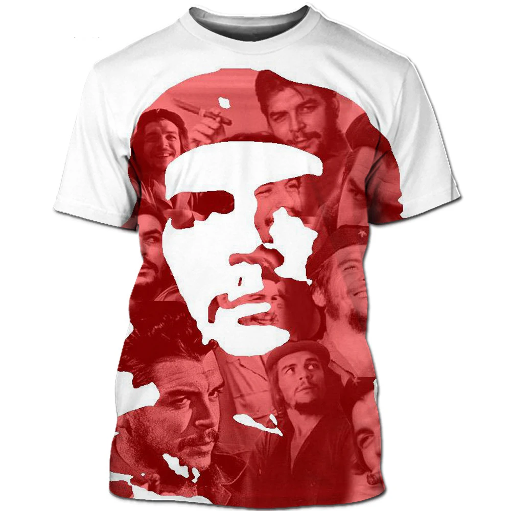 World Celebrity Cuban Revolutionary Leader  Che Guevara Free Liberty Freedom Fighter 3D Printing T-shirt Men Women Streetwear