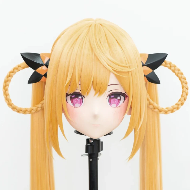 Pełna opaska z zamkiem Personalizacja Lalka Crossdresser Kobieta/Dziewczyna Postać z Kreskówki Kig Cosplay Japońskie Anime Kigurumi Maski