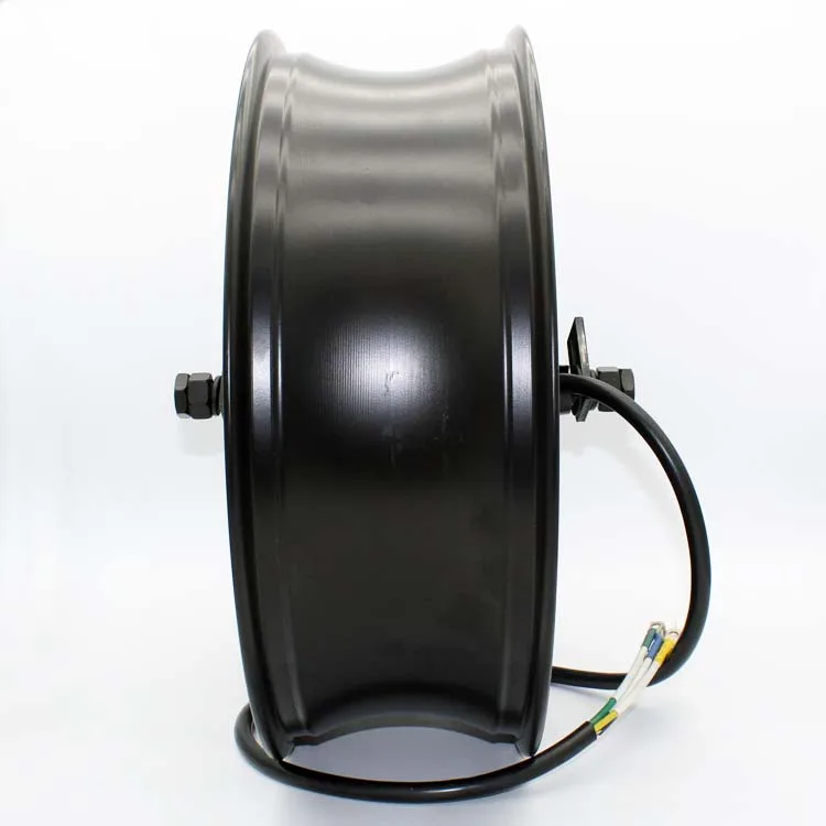 YMMOTOR brushless DC motor 17 inch 4KW 60V72V 96Vsuitable for electric motorcycle scooter large torque mounting wide tires