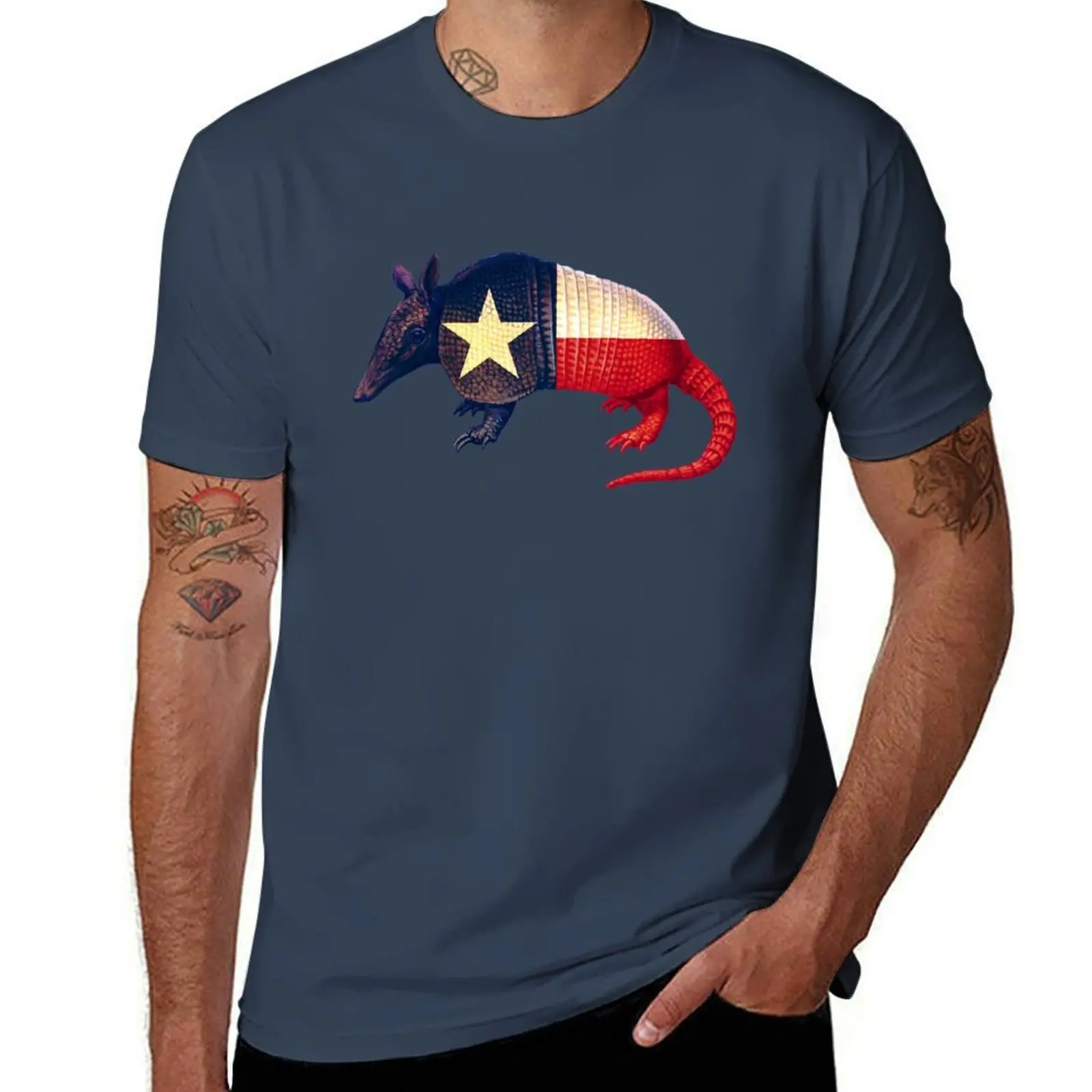 

Armadillo Texas Lone Stare Flag, Texan Pride Gifts T-Shirt Sporty Casual Quick Dry T-Shirt