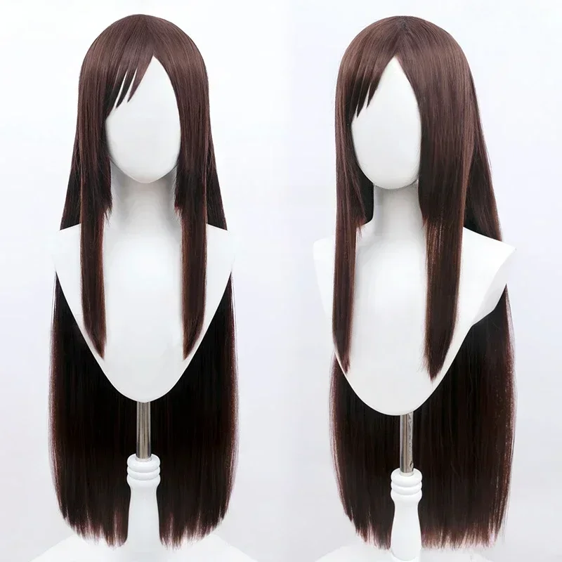 Cosplay Anime Heat Resistant Hair Halloween Party Wigs Ieiri Shoko Cosplay Wig Anime 80cm Dark Brown Long Straight Wig image 2