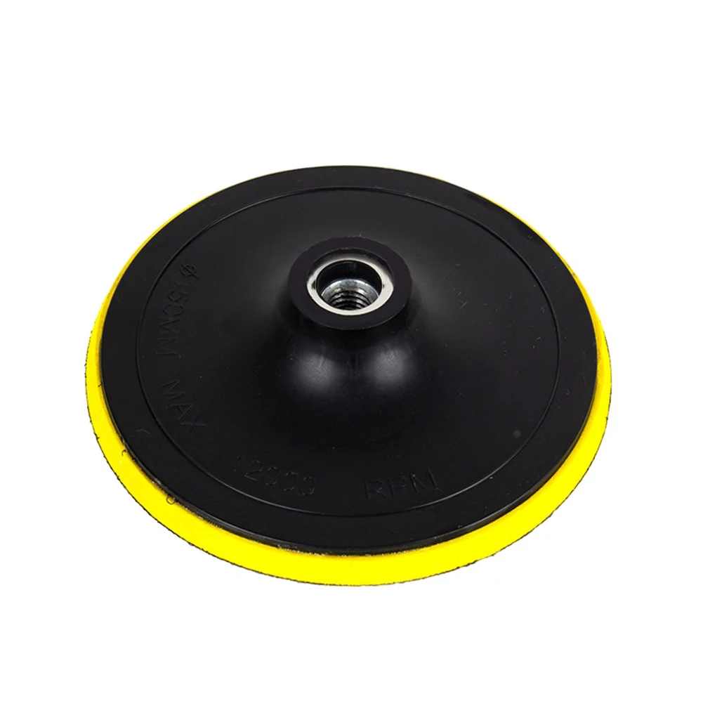Almofada de polimento para cuidados com a pintura do carro discos de lixa almofada de limpeza polimento amarelo 4 Polegada 5 Polegada 6 Polegada disco autoadesivo