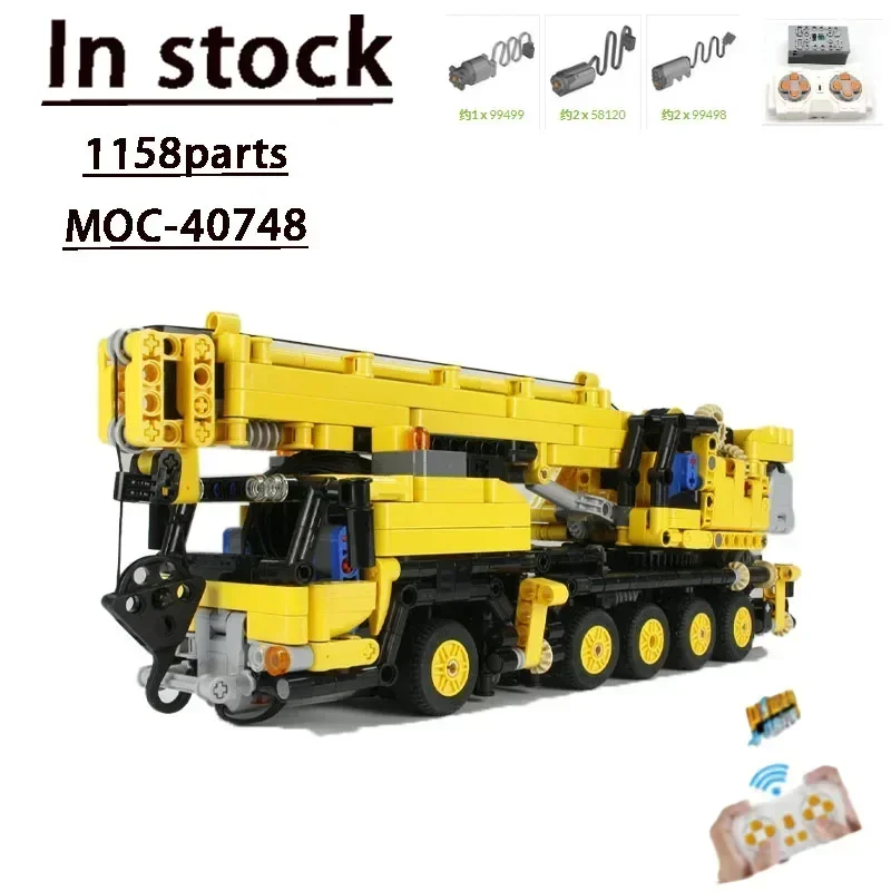 MOC-40748 RC Electric Crane MK 2.5 Assembly Splicing Building Block Model • 1158 Parts Building Block Boy Birthday Gift Toy