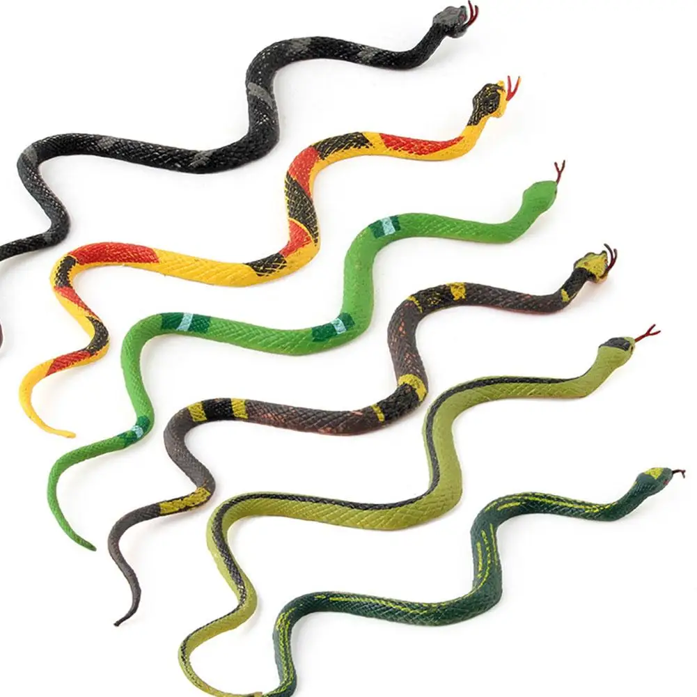 Juguetes De Serpiente de simulación, Boa de cascabel falsa, Juguetes Divertidos de miedo, modelo de broma de Halloween, juguete de fiesta de terror T4E0