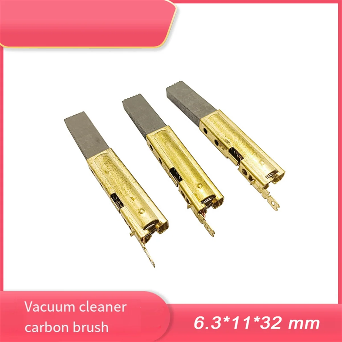 ร้อน 4pcs แปรงคาร์บอน 32 มม.x 11 มม.x 6.3 มม.สําหรับ Karcher สําหรับ Hoover สําหรับ Vax สูญญากาศเปียก BL21104 230260