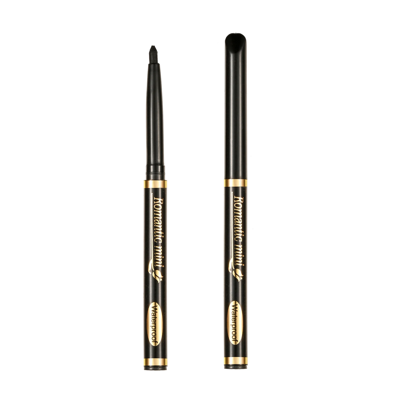 5pcs Waterproof & Sweatproof Black Eyeliner Pencils - Long-Lasting, Smudge-Proof for Bold Eye Makeup