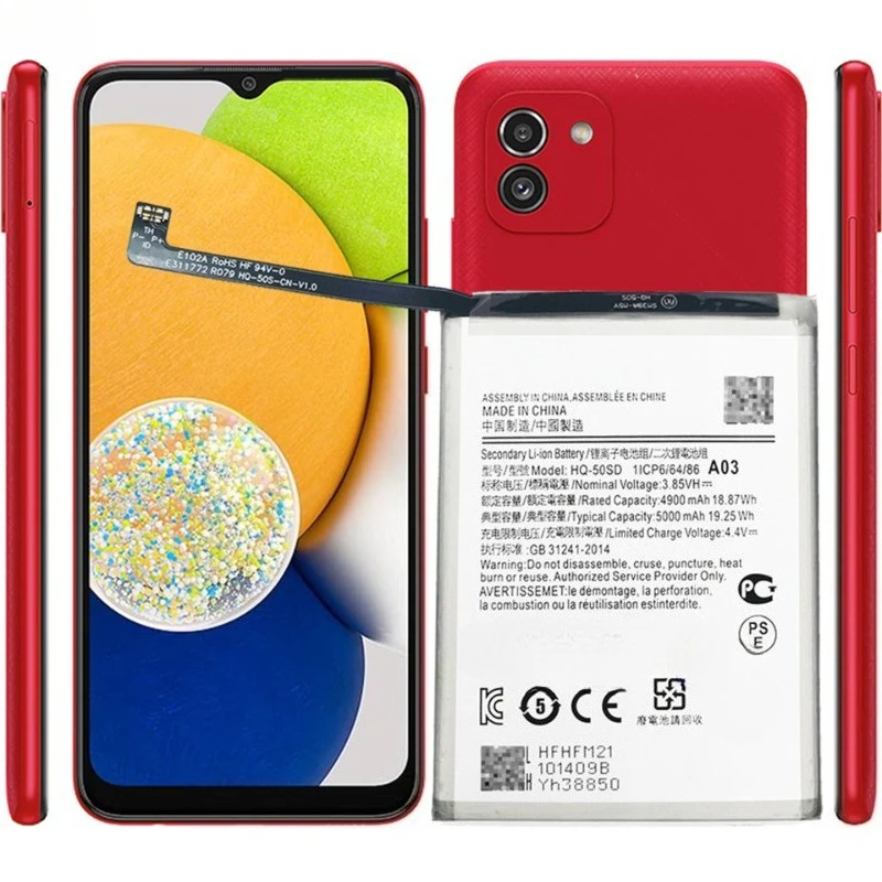New High quality replaceable HQ-50SD HQ-50S For Samsung Galaxy A03 A03S 5000mAh High Quality Rechargeable L-ion Bateria