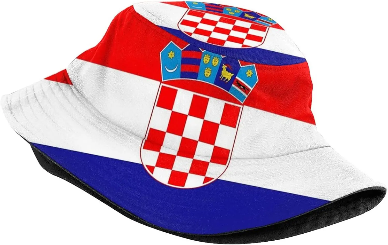 Fashion Croatia Flag Bucket Hats Summer Travel Beach Sun Hat Outdoor Croatian Fisherman Cap for Women Men Teens