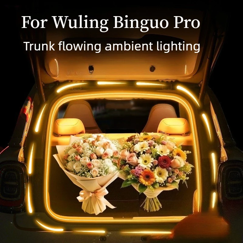For Wuling Binguo Pro Trunk LED Light Strip Tailgate Ambient Lamp Interior Modification Accessories