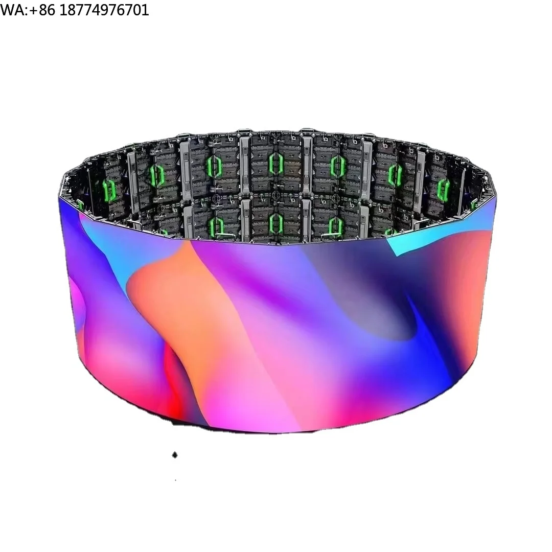 

Высококачественный гибкий светодиодный модуль P1.86 с мягким изогнутым экраном для использования внутри помещений: винные погреба, стадионы, церкви