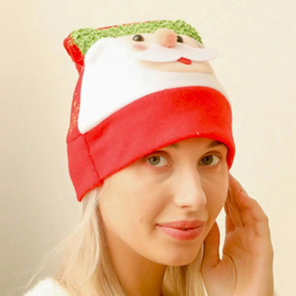 الشارع الشهير لطيف للرجال Skullies ثلج بيني الكرتون قبعة الكورية الشتاء قبعة سانتا كلوز عيد الميلاد قبعة