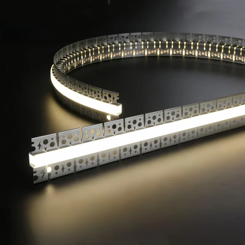 Einbau-biegsames LED-Aluminiumprofil, versteckte Decke, gebogener Kanal, randlos, weiche Abdeckung, Wand, Boden, Dekor, lineares Streifenlicht