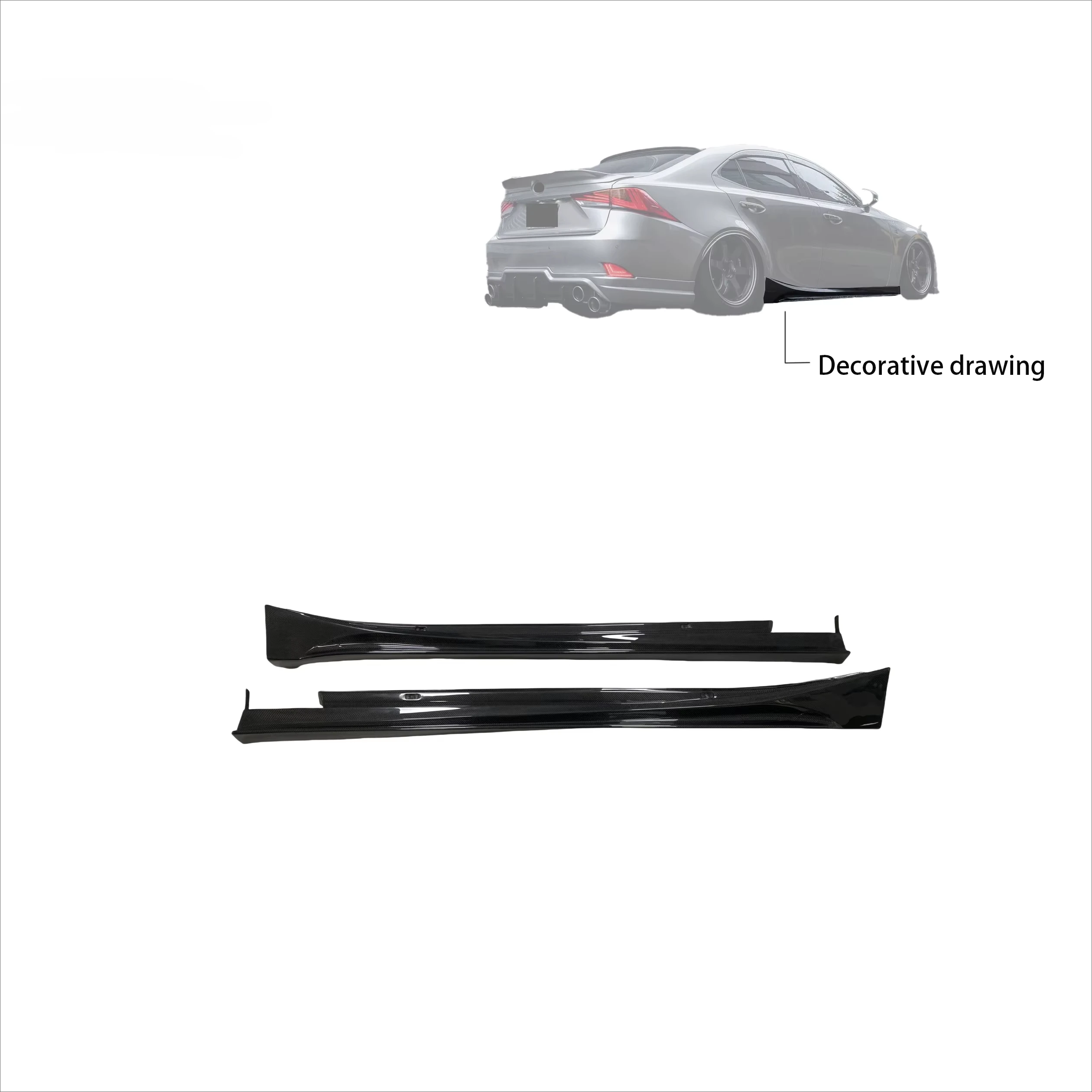 

ForCarbon Fiber Side Skirts Are Suitable For Lexus IS2015-2025 Models