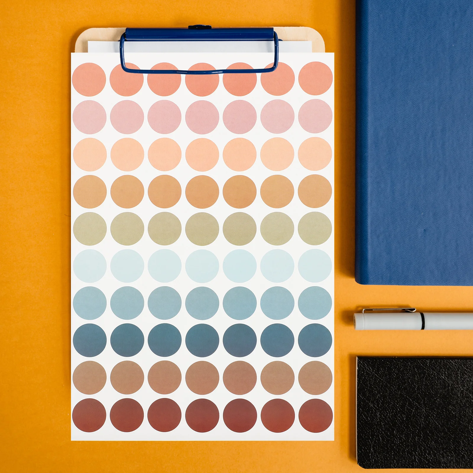 

20 Pcs Stickers Self-adhesive Round Label Boho Color Circle Dot Planner Labels Dots